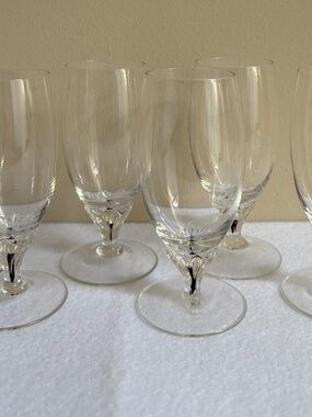 SIX Belfor Exquisite Black Stem Juice Glasses